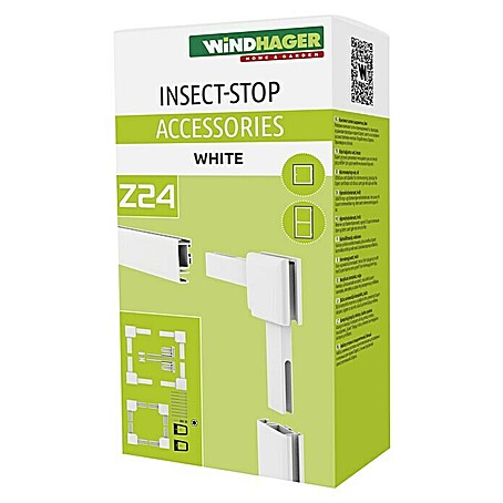 Windhager Eckverbinder-Set Z24 (L x B x H: 9,5 x 7,5 x 21 cm, Kunststoff, Weiß)