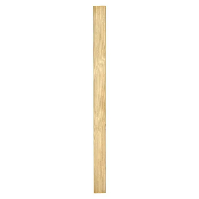 Holzpfosten - 70 x 70 x 1.000 mm, Kiefer, Kesseldruckimprägniert - Detailaufnahme einer gewellten, hellen Holzstruktur mit feinen Linien. Ideal als Hintergrund für Webseiten und Grafiken.