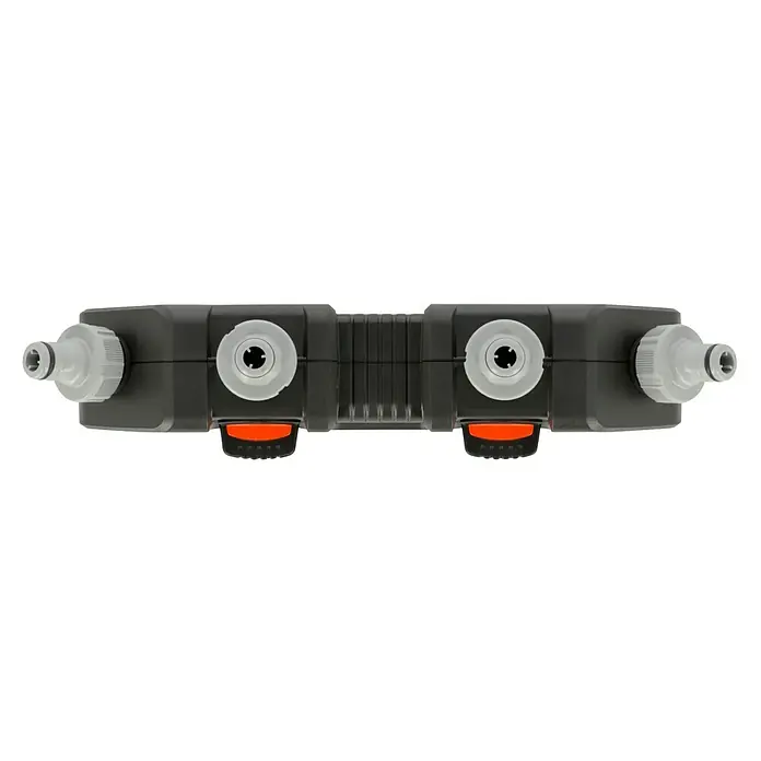 Gardena 4-Wege-Verteiler - Gewindegröße Wasserhahn: 26,5 mm (G 3/4“) - Gardena Wasserverteiler automatic mit vier Anschlussmöglichkeiten für eine Bewässerung.