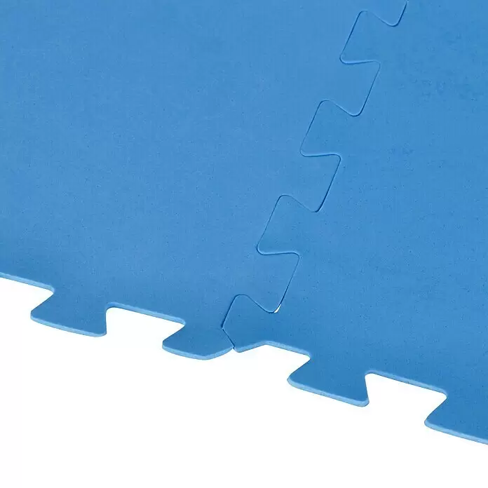 Malibu Bodenschutzmatte - 9 Stk., Blau - Zwei blaue ineinandergreifende Schaumstoff-Puzzlematten.