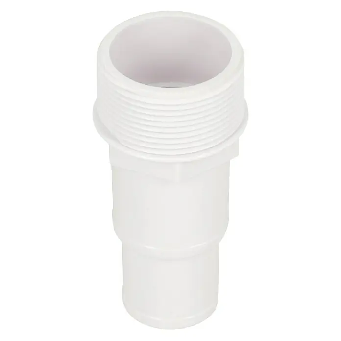 Malibu Bypass-Set - Durchmesser Anschluss: 32 mm - 38 mm - Abflussrohr aus Kunststoff, ideal für Sanitäranwendungen. Das Rohr ist weiß und verfügt über ein Gewinde für einfache Installationen.