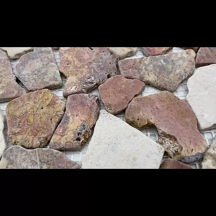 Mosaikfliese Mix CIOT 30/130 - 30,5 x 30,5 cm, Rot/Weiß, Matt - Ciot 30/130