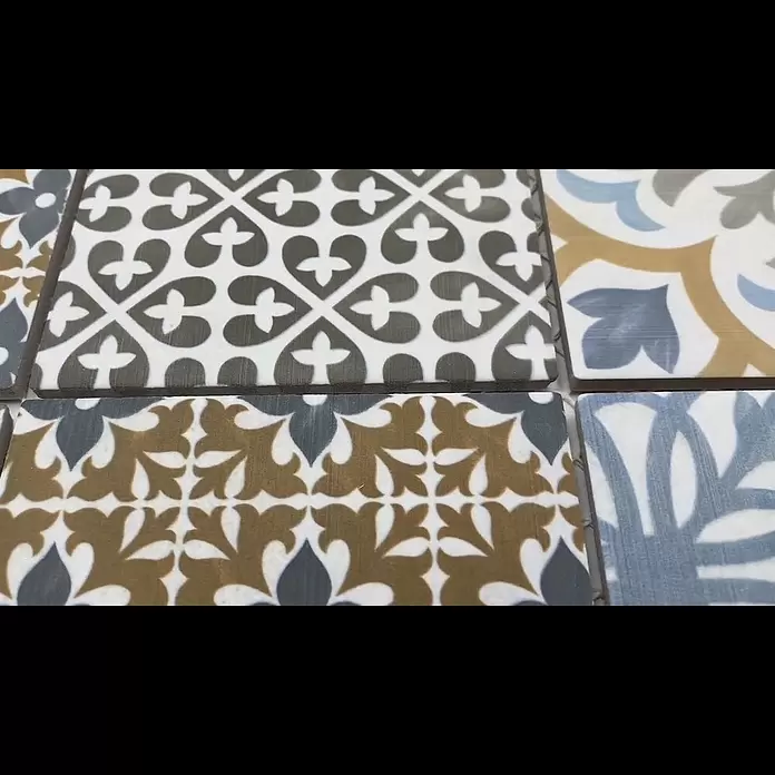 Mosaikfliese Quadrat Classico Mix Porto - 29,8 x 29,8 cm, Mehrfarbig, Matt - PORTO