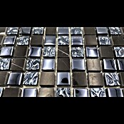 Mosaikfliese Quadrat Mix XCM M860 (30,5 x 32,2 cm, Schwarz, Glänzend) | BAUHAUS