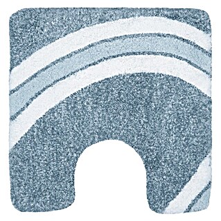 Spirella Badteppich Curve (55 x 55 cm, Blau, Polyester-Microfibre)