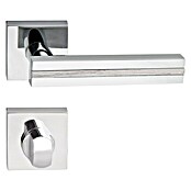 Diamond Doors WC-Türgarnitur (Türstärke: 40 - 45 mm, Schlitzkopf/Olive SK/OL, Chrom)