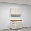 Marinelli Cucine Vormontierte Winkelküche Marina (B x T: 270 x 165 cm, Weiß, Mit Elektrogeräten, Spüle rechts) | BAUHAUS