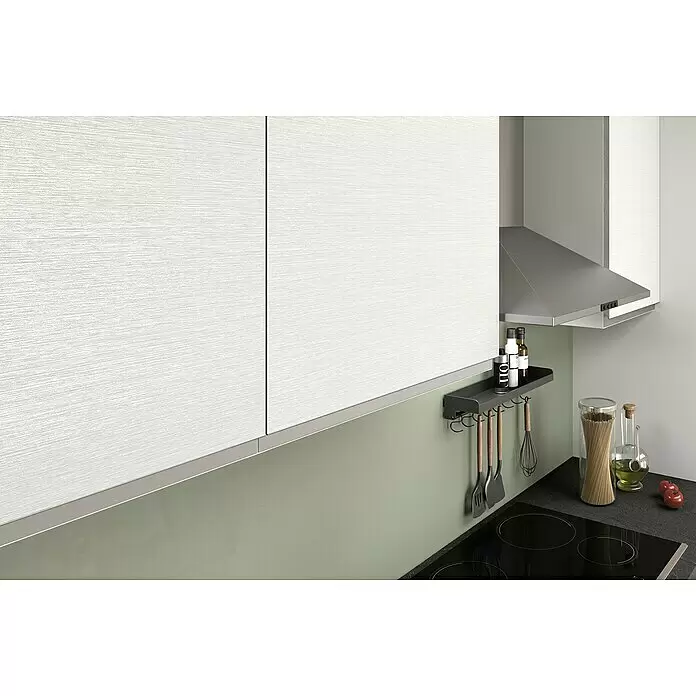 Marinelli Cucine Vormontierte Winkelküche Gemma - B x T: 250 x 225 cm, Weiß, Mit Elektrogeräten, Spüle links - Detailaufnahme