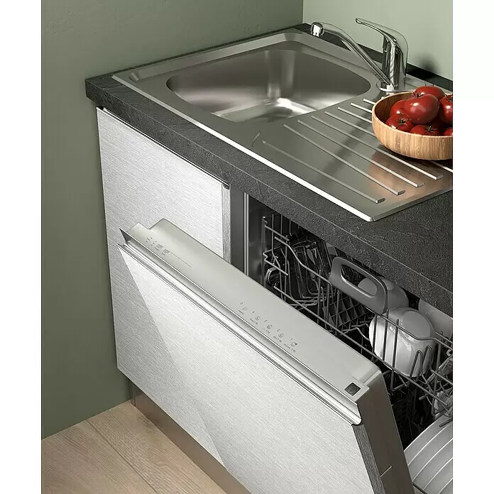 Marinelli Cucine Vormontierte Küchenzeile Gemma - Breite: 345 cm, Mit Elektrogeräten, Spüle links - Stimmungsaufnahme