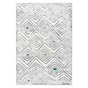 Kayoom Kurzflorteppich Vancouver 410 (Weiß/Grau, 150 x 80 cm)
