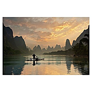 Papermoon Premium collection Fototapete Golden Li River (B x H: 200 x 149 cm, Vlies)