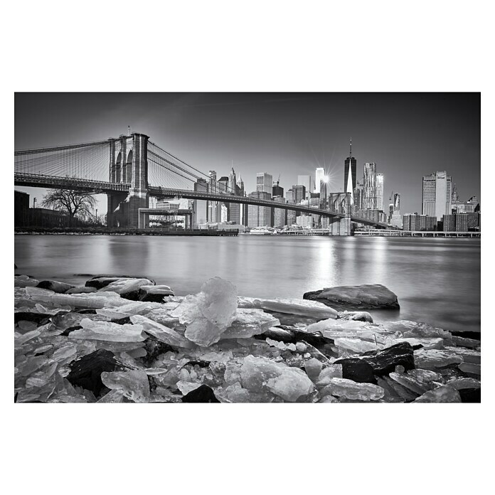 Papermoon Premium collection Fototapete New York Brooklybridge (B x H: 400 x 260 cm, Vlies) | BAUHAUS