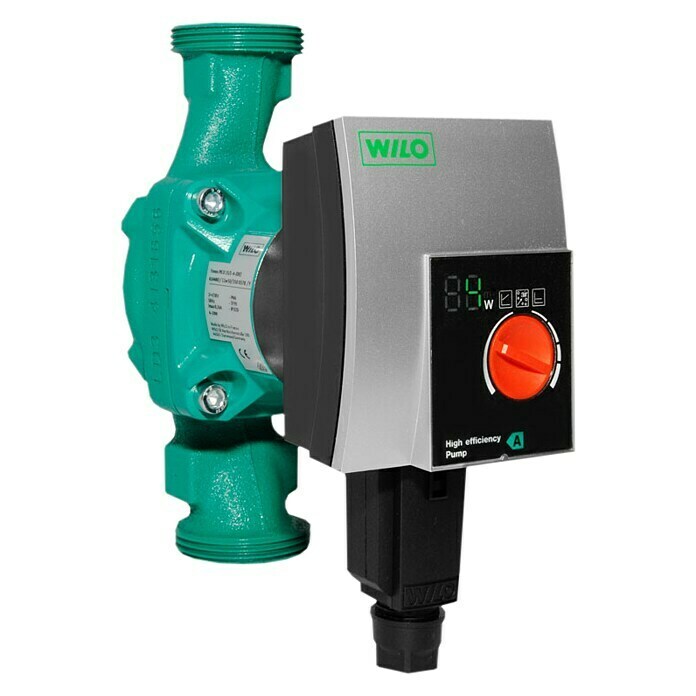 Wilo Bomba de alta eficiencia (Altura de transporte: 4 m, Longitud de instalación: 180 mm, Consumo de potencia: 4 - 20 W)