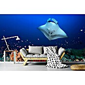 Papermoon Premium collection Fototapete Ocean Mantaray Riff (B x H: 250 x 186 cm, Vlies) | BAUHAUS