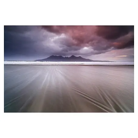 Papermoon Premium collection Fototapete Berge, Sand und Wolken