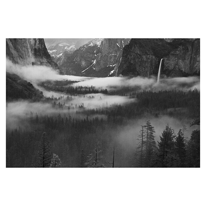 Papermoon Premium collection Fototapete Nebel Yosemite Valley (B x H: 350 x 260 cm, Vlies) | BAUHAUS