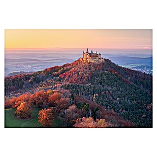 Papermoon Premium collection Fototapete Goldener Herbstabend (B x H: 450 x 280 cm, Vlies)