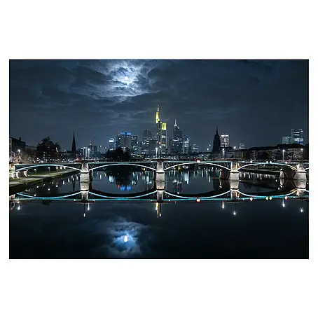Papermoon Premium collection Fototapete Frankfurt Vollmond