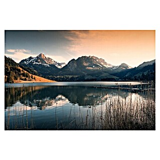 Papermoon Premium collection Fototapete Magische Stimmung Schwarzsee (B x H: 500 x 280 cm, Vlies)