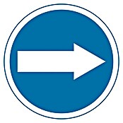 Cartel (Azul / Blanco, Flecha)