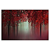 Papermoon Premium collection Fototapete Aus Liebe Wald Rot (B x H: 400 x 260 cm, Vlies) | BAUHAUS