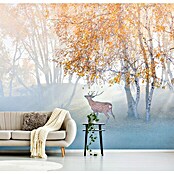 Papermoon Premium collection Fototapete Elch Nebel verloren (B x H: 250 x 186 cm, Vlies) | BAUHAUS