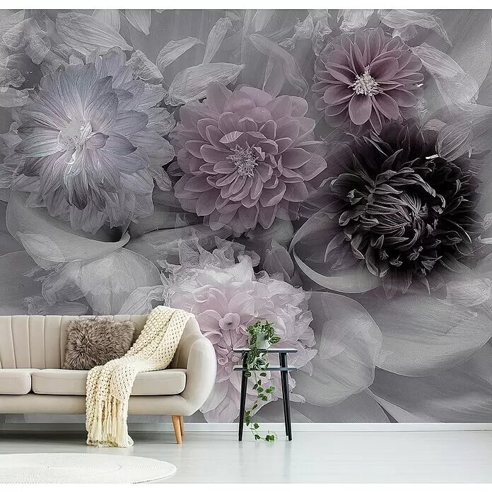 Papermoon Premium collection Fototapete Dahlia Dream - B x H: 350 x 260 cm, Vlies - Stimmungsaufnahme
