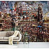 Papermoon Premium collection Fototapete Heiliges Indien (B x H: 350 x 260 cm, Vlies) | BAUHAUS