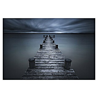 Papermoon Premium collection Fototapete Steg ins Meer (B x H: 450 x 280 cm, Vlies)