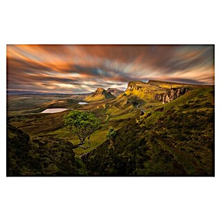 Papermoon Premium collection Fototapete Hügeliges Schottland (B x H: 200 x 149 cm, Vlies)