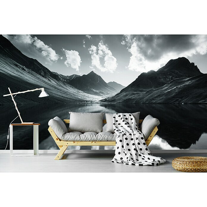 Papermoon Premium collection Fototapete Bergreflexion (B x H: 200 x 149 cm, Vlies) | BAUHAUS