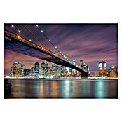 Papermoon Premium collection Fototapete Brooklyn Bridge Night (B x H: 350 x 260 cm, Vlies) | BAUHAUS