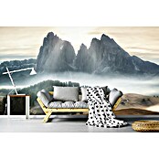 Papermoon Premium collection Fototapete Neblige Berge (B x H: 400 x 260 cm, Vlies) | BAUHAUS