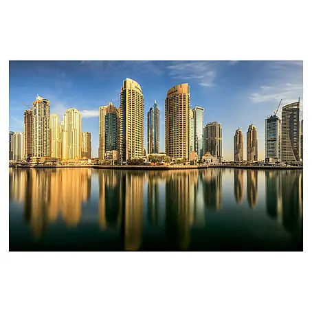 Papermoon Premium collection Fototapete Panorama Dubai Marina