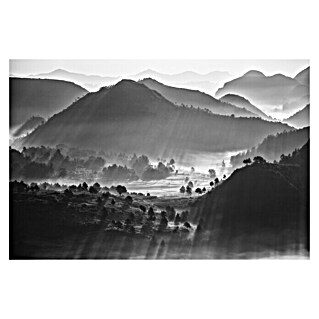 Papermoon Premium collection Fototapete Nebliges Meer von Wolken (B x H: 200 x 149 cm, Vlies)