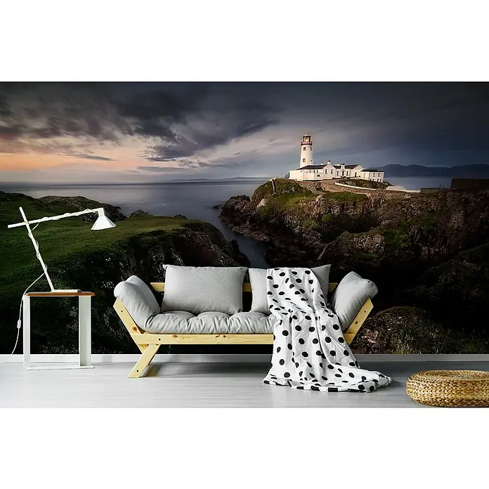 Papermoon Premium collection Fototapete Fanad Leuchtturm - B x H: 350 x 260 cm, Vlies - Fototapete mit Leuchtturm-Motiv. Bringen Sie die Schönheit der Küste in Ihr Zuhause mit dieser beeindruckenden Fototapete, die eine ruhige Atmosphäre schafft.