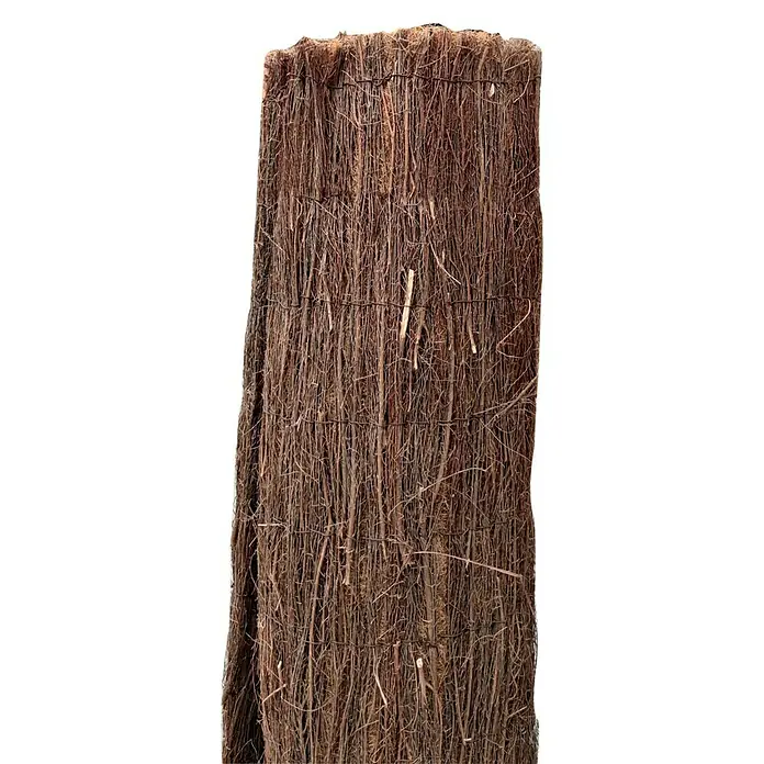 Faura Brezo Cocobruc - 3 x 2 m, Marrón - Aquí hay una estera de sauce natural, ideal para la privacidad o la decoración del jardín. La estera está hecha de ramas delgadas y sujeta con alambre.