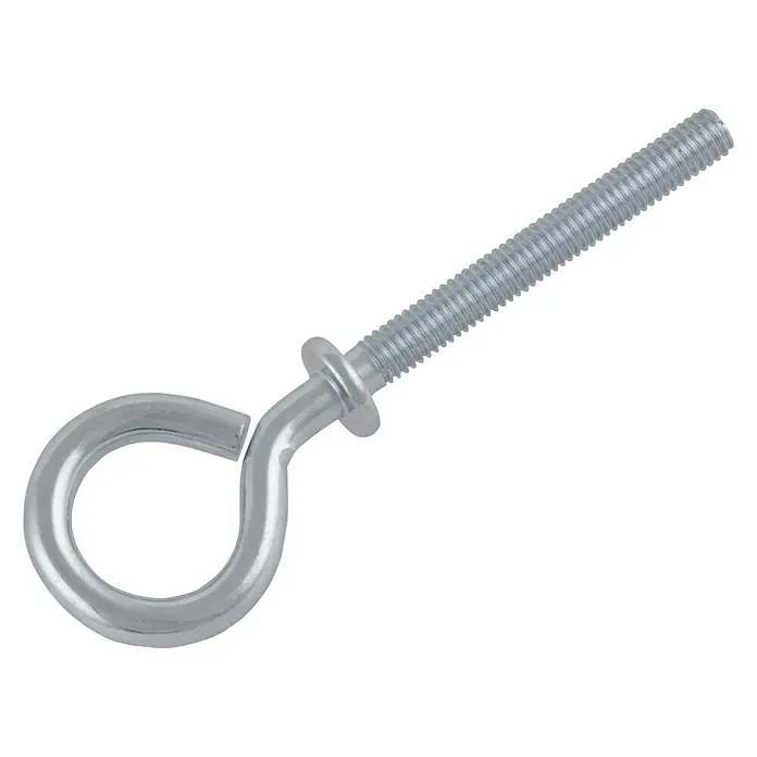 Suki Hembrilla cerrada - Rosca: M 4, Largo: 40 mm - Primer plano de un cáncamo cincado con rosca métrica, ideal para colgar objetos ligeros.