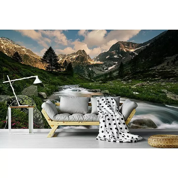 Papermoon Premium collection Fototapete Maritime Alpen Park - B x H: 200 x 149 cm, Vlies - Stimmungsaufnahme
