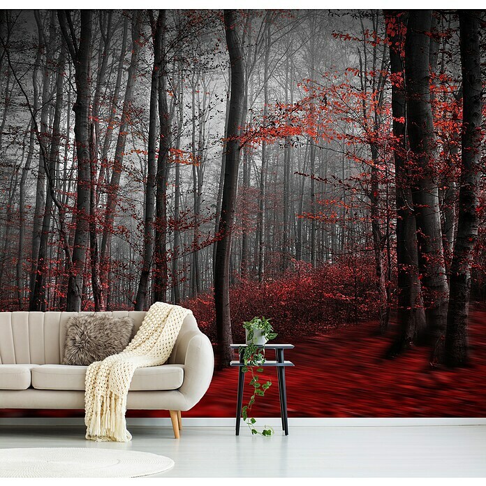 Papermoon Premium collection Fototapete Blutiger Forrest (B x H: 400 x 260 cm, Vlies) | BAUHAUS