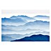 Papermoon Premium collection Fototapete Blaue Berge 