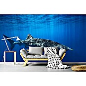 Papermoon Premium collection Fototapete Walhai in Blau (B x H: 200 x 149 cm, Vlies) | BAUHAUS