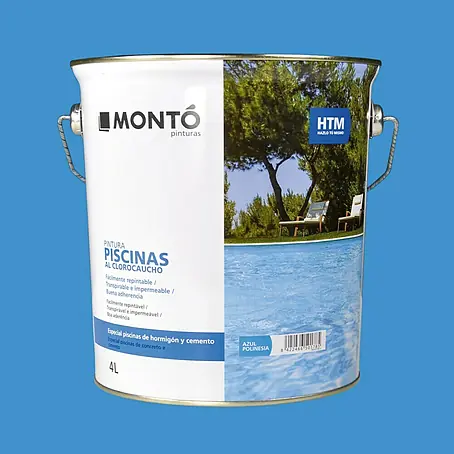 Montó  Pintura para piscinas al clorocaucho HTM