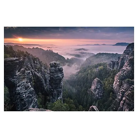 Papermoon Premium collection Fototapete Sonnenaufgang Felsen III