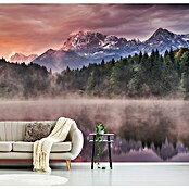 Papermoon Premium collection Fototapete Sonnenaufgang am See (B x H: 450 x 280 cm, Vlies) | BAUHAUS