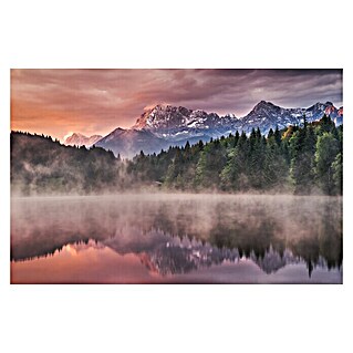 Papermoon Premium collection Fototapete Sonnenaufgang am See (B x H: 350 x 260 cm, Vlies)