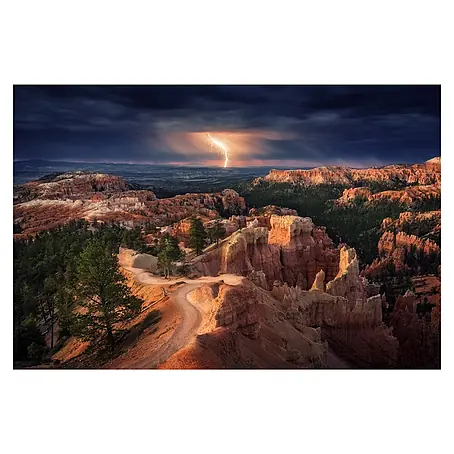 Papermoon Premium collection Fototapete Blitz Bryce Canyon