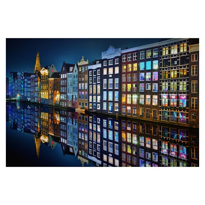 Papermoon Premium collection Fototapete Amsterdam Spiegel (B x H: 300 x 223 cm, Vlies) | BAUHAUS