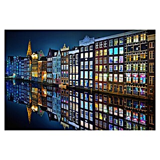 Papermoon Premium collection Fototapete Amsterdam Spiegel (B x H: 300 x 223 cm, Vlies)