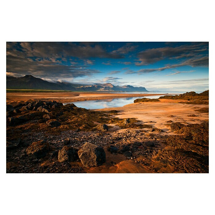 Papermoon Premium collection Fototapete Karge Seenlandschaft (B x H: 450 x 280 cm, Vlies)